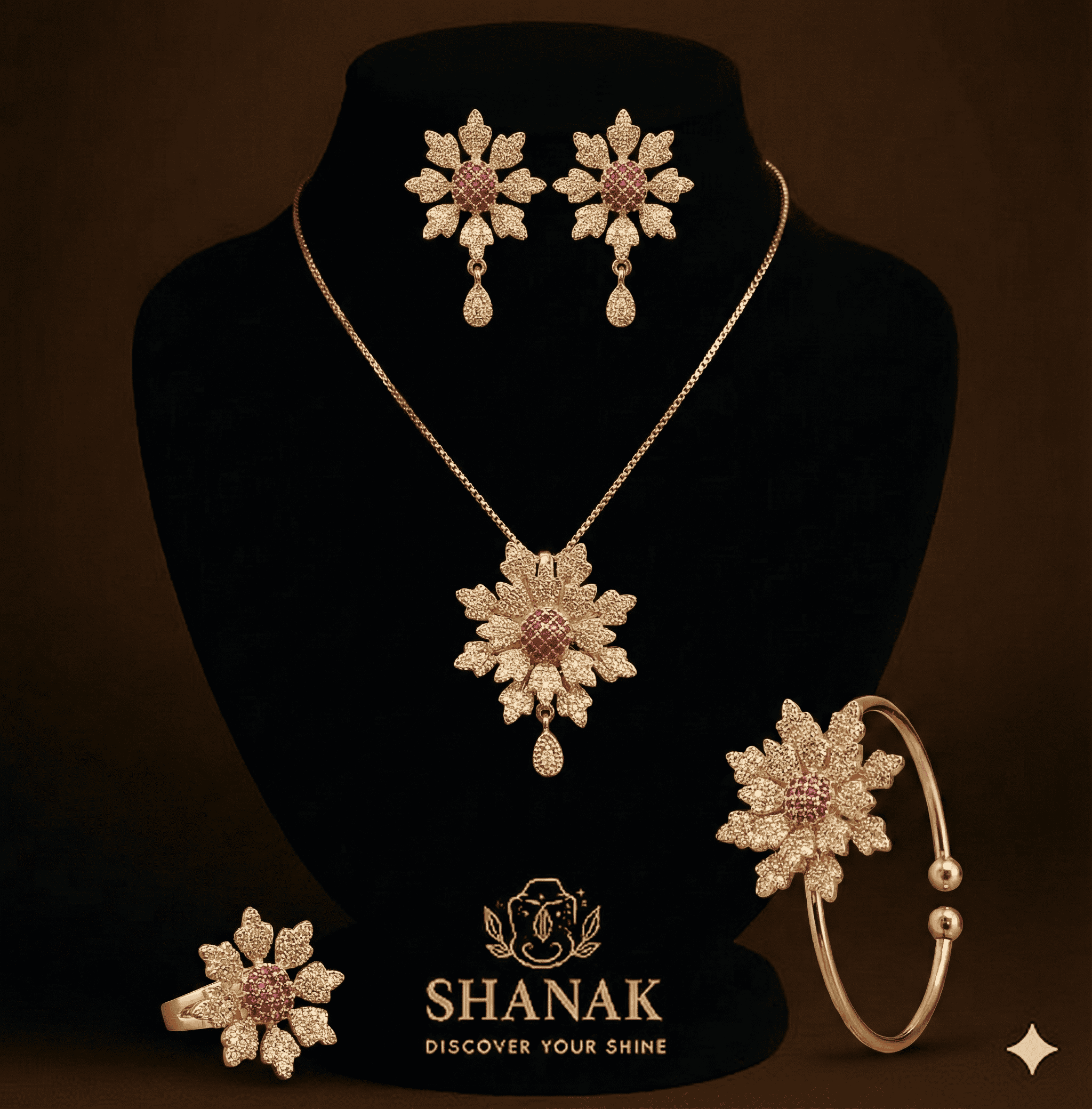Royal Combo Gold Plated Set 5 in 1 (with Free Perfume Testers)
